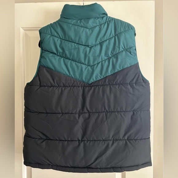 NWT Philadelphia Eagles NFL x Darius Rucker Colour Block Puffer Vest Green/Black - Picture 3 of 6